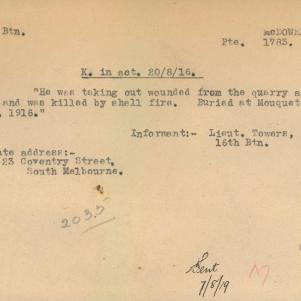 Soldier packet page