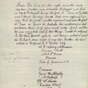 Soldier packet page