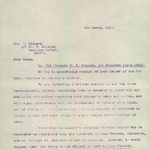 Soldier packet page