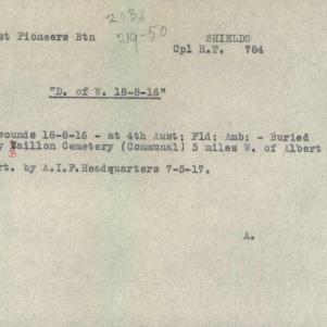Soldier packet page
