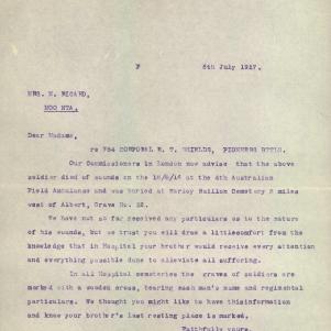 Soldier packet page