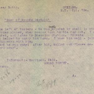 Soldier packet page