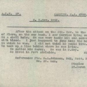 Soldier packet page