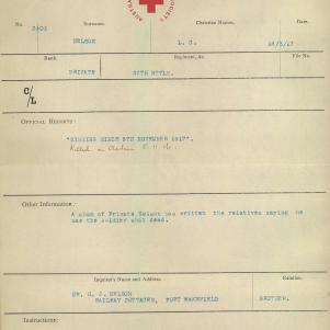 Soldier packet page