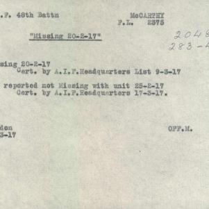 Soldier packet page