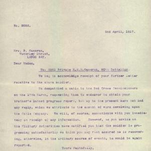 Soldier packet page