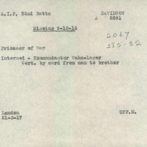 Soldier packet page