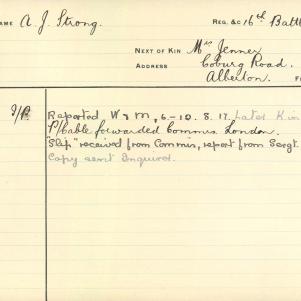 Soldier packet page