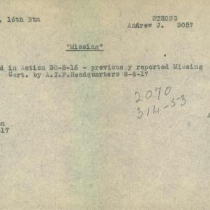 Soldier packet page