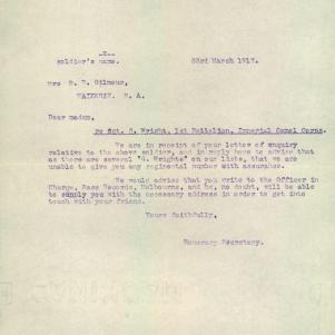 Soldier packet page