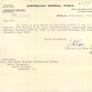 Soldier packet page