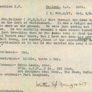 Soldier packet page