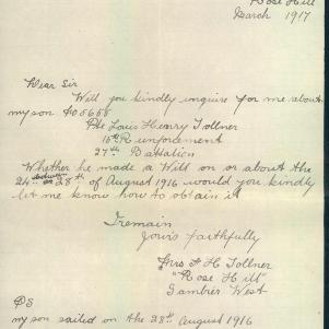 Soldier packet page