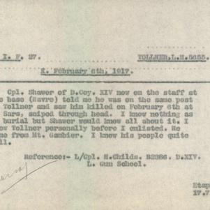 Soldier packet page