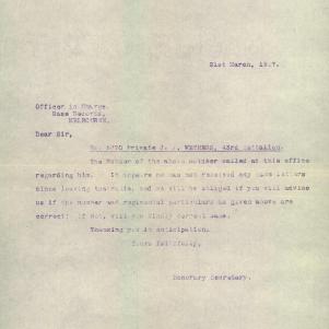 Soldier packet page
