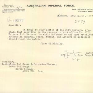 Soldier packet page