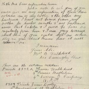 Soldier packet page