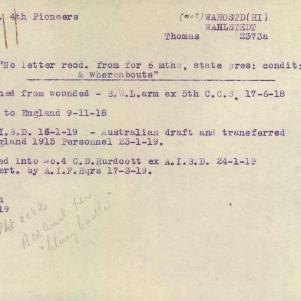 Soldier packet page