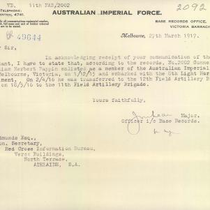Soldier packet page