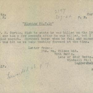Soldier packet page