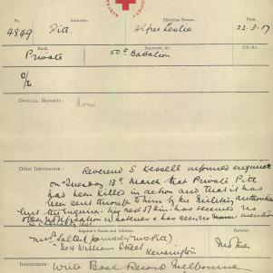 Soldier packet page
