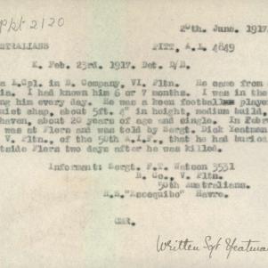 Soldier packet page