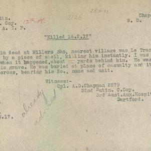 Soldier packet page