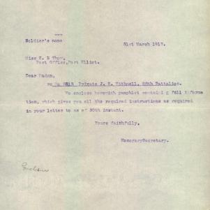 Soldier packet page