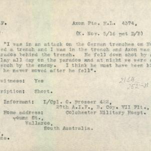 Soldier packet page