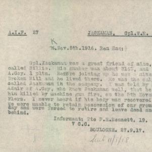 Soldier packet page