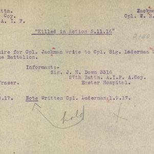 Soldier packet page