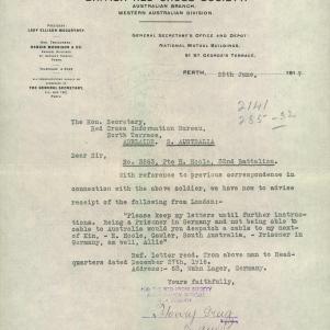 Soldier packet page