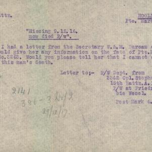 Soldier packet page