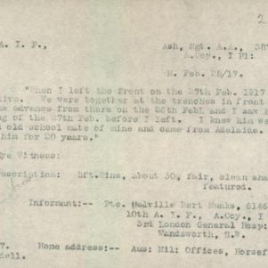 Soldier packet page