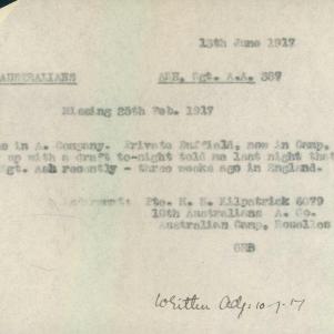 Soldier packet page