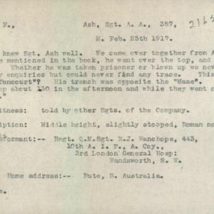 Soldier packet page