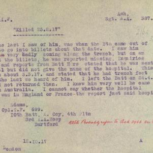 Soldier packet page