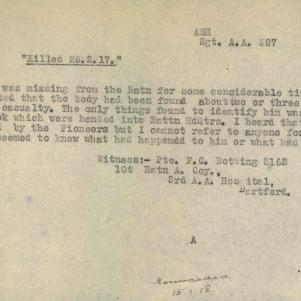 Soldier packet page