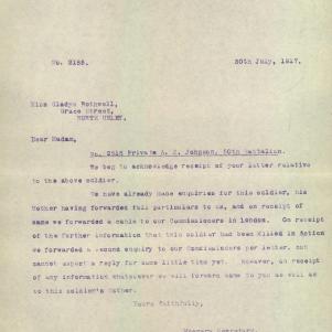 Soldier packet page