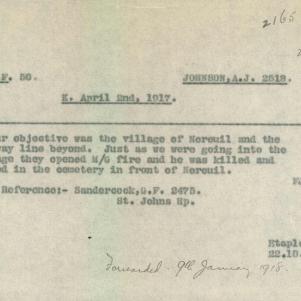 Soldier packet page