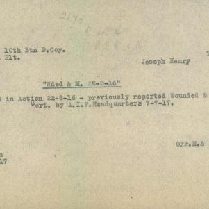 Soldier packet page