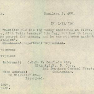 Soldier packet page