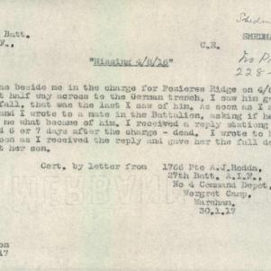Soldier packet page