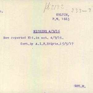 Soldier packet page