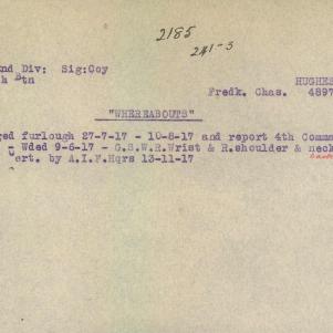 Soldier packet page