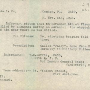 Soldier packet page