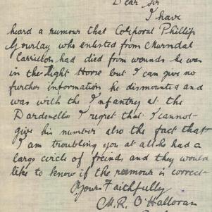 Soldier packet page