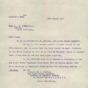 Soldier packet page