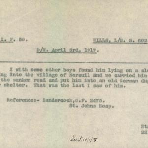 Soldier packet page
