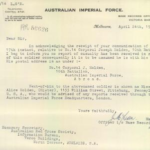 Soldier packet page